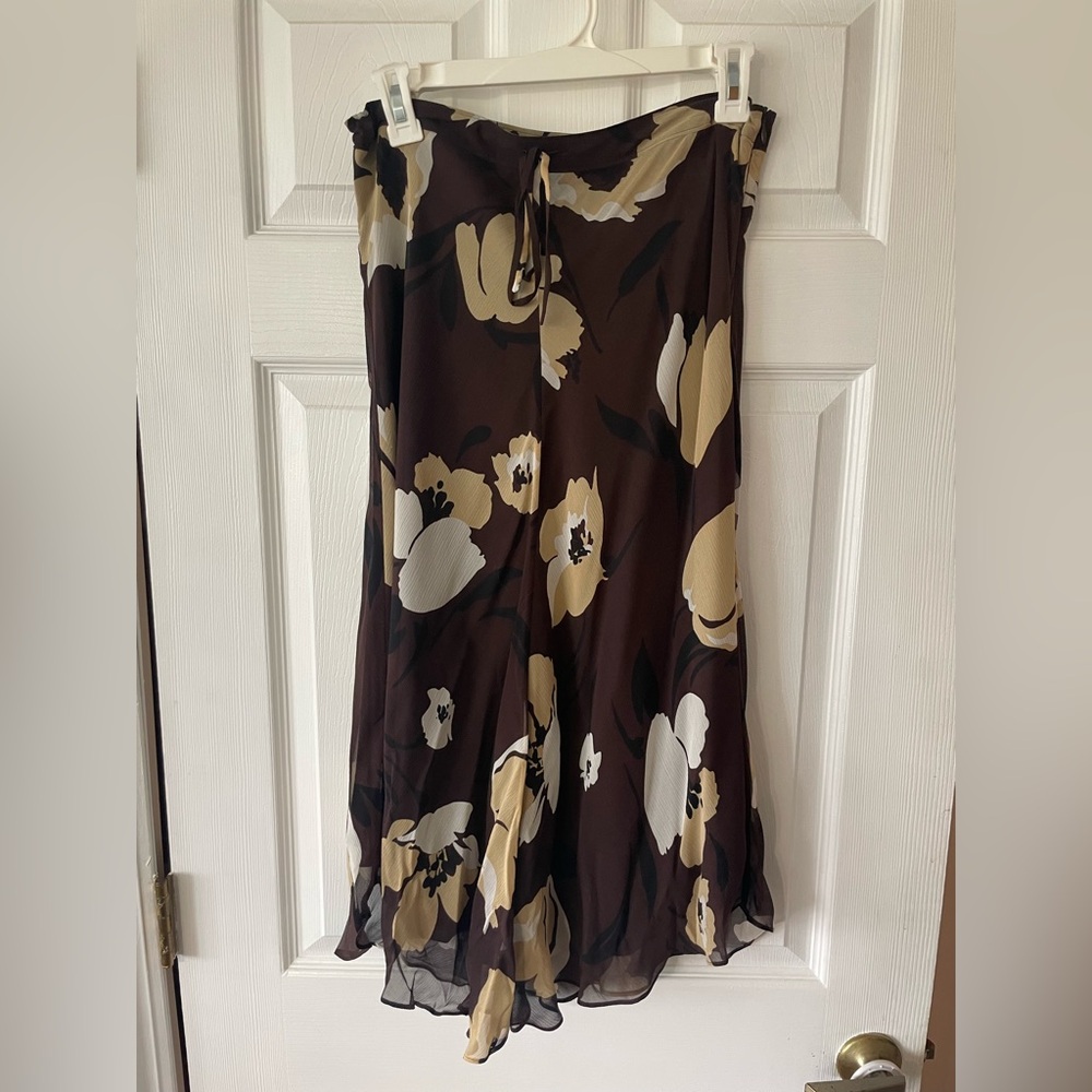Banana Republic Asymmetrical Floral Skirt